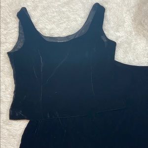 Albert Nipon Velvet Two Piece Dress